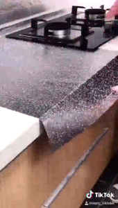 H799 Wallpaper Stiker Aluminium Foil Tahan Air Minyak Api (200x40CM) / Stiker Dinding Dapur