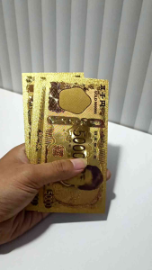 Uang 1 Set Gold Foil Premium Emas Rusia 8 Lembar