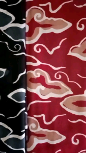 Kain Batik Cap Garutan 2 Series - Motif Mega Mendung Series - Batik Cap (Bukan Batik Print) - Fashion Batik Pria Wanita - Batik Kombinasi