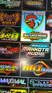 Stiker Sound | Stiker Hologram | Stiker 1 Lembar | Stiker Pack Ukuran 21cm x31cm