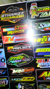 Stiker Sound | Stiker Hologram | Stiker 1 Lembar | Stiker Pack Ukuran 21cm x31cm