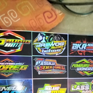 Stiker Sound | Stiker Hologram | Stiker 1 Lembar | Stiker Pack Ukuran 23cm x31cm