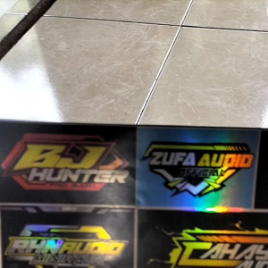 Stiker Sound | Stiker Hologram | Stiker 1 Lembar | Stiker Pack Ukuran 23cm x 31cm