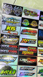Stiker Sound | Stiker Hologram | Stiker 1 Lembar | Stiker Pack Ukuran 21cm x31cm
