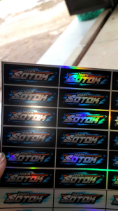 Stiker Team Sotok | Stiker Hologram | Stiker 1 Lembar | Stiker Pack Ukuran 21cm x31cm