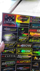 Stiker Sound | Stiker Hologram | Stiker 1 Lembar | Stiker Pack Ukuran 21cm x31cm