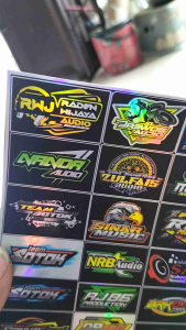 Stiker Sound | Stiker Brewog | Stiker Hologram | Stiker 1 Lembar | Stiker Pack Ukuran 21cm x31cm