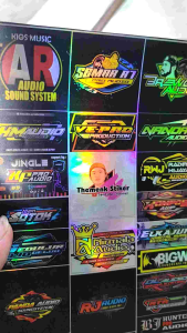 Stiker Sound | Stiker Hologram | Stiker 1 Lembar | Stiker Pack Ukuran 21cm x31cm