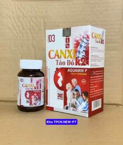 Viên uống tăng chiều cao CALCIUM Tảo Đỏ K2-Bổ sung CanxiTảo Đỏ giúp tăng chiều cao từ 6-27 tuổi(30v/hộp)