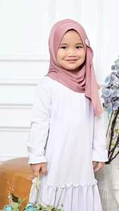 (NEW) FATIMAH Adira Tudung Sarung Instant  (0-3 thn) Tudung Kids Lazy Travel Jersey Tudung Kanak-Kanak