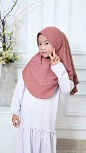 (NEW) FATIMAH Mikayla Tudung Sarung Instant Budak (2-5 thn) Lazy Hijab Jersey Kids