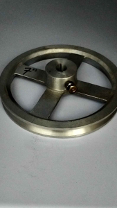 Pulley aluminium A1 x 7“ inc + Baut Pulley serbaguna