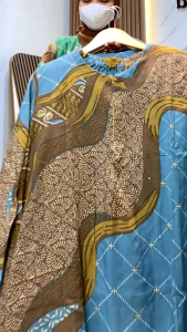 DASTER BATIK KEKINIAN BY KHALILUNA COLLECTION COD DRESS BATIK KEKINIAN