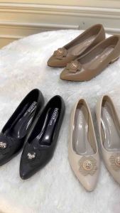 Sepatu Dearva Lusica 315 heels 3 cm bahan kulit Dove import premium