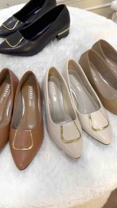 Sepatu Dearva Lusica 313 heels 3 cm bahan kulit Dove import premium