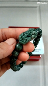 GELANG GIOK BURMA ASLI MODEL PIXIU TERBARU GRADE A+