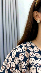 Dress Ameera Jumbo Renda Blink Vol.3 Dress Ameera Rayon Kekinian