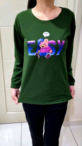 Baju Women T-Shirt Long Sleeve Offer Price Free Size