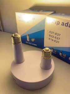 Sambungan Fitting Lampu Downlight Panjang Extension E27 Holder Lampu