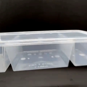 TAGE 3 Compartment Lunch Box / T1300TC Flat LID 3 Compartment Box.