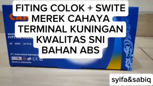 FITING COLOK LISTRIK SWITE / SAKLAR CAHAYA 6511