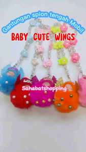 Gantungan Dashboard Mobil Karakter Cute Baby Swing