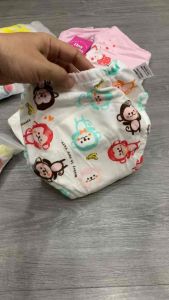 Combo 5 quần bỏ bỉm cho bé Vải Cotton 6 lớp Size 4-15kg | Quần Tập bỏ bỉm Good mama Hàng Chính Hãng có tách lẻ 2 cái