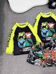 Bikini Kids (12-45kg) Bk35 Bộ đồ bơi khủng long dài tay dành cho bé trai 12-45kg