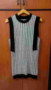 Atasan Rajut Wanita Tanpa Lengan Mini Dress Knit Sleeveless 1230