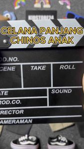 Celana Chinos Panjang Anak Laki-Laki Pinggang Karet Usia 2-13 Tahun Bahan Katun Fashion