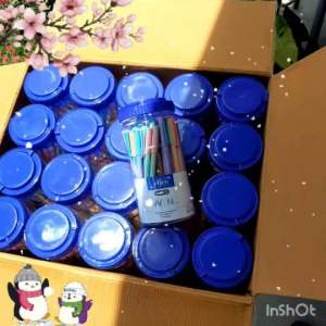 ปากกา ปากกาลูกลื่น ยี่ห้อ elfen รุ่น LISO SWING หมึกสีน้ำเงิน ( 1 ลัง / มี 20 กระปุก) ขายยกลัง