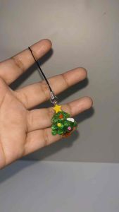 Charm HP Natal Glitter Glitza Christmas Phone Charm Gantungan Handphone Xmas Santa Claus Gingerbread