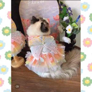 [READY STOCK] Pet Skirt Clothes Dog Cat Clothes Shirt t- shirt | Baju Kuching | 宠物衣服 猫狗衣服 裙子 无袖