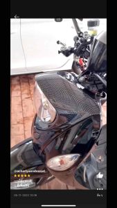 หน้ากากไฟหน้า Fino115i Fino125i เคฟล่า ครอบไฟหน้า ของแต่ง มอเตอร์ไซค์