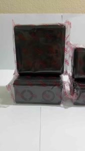 Leetech กล่องพักสายไฟ กล่องภายใน สีดำ ขนาด 2x4 นิ้ว และ 4x4 นิ้ว กล่องจั๊มสายไฟ สี่เหลี่ยม <ยกลัง 60 ใบ>