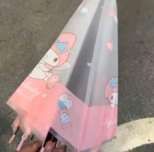 Dù Ô Nhựa Trong in Hình Sanrio Kuromi Melody Cinnamoroll Cực Dễ Thương - Dù Ô Cao Cấp Siêu Cute