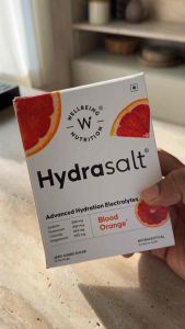 WELLBEING NUTRITION HydraSalt Electrolyte Drink With Zero Added Sugar | 5 Electrolytes & 3 Vitamins For Instant Hydration Energy Performance & Recovery | 15 sticks