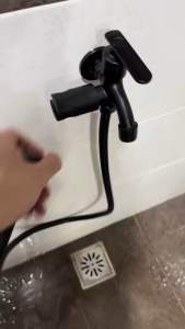 【Ideashop】Premium Stainless Steel Bidet Spray Set with Hand Bidet Two-Way Tap Faucet and Flexible Toilet Hose"