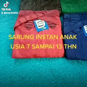 SARUNG CELANA ANAK LAKI LAKI USIA 7 SAMPAI 14THN/SARUNG INSTAN ANAK LAKI LAKI/SARUNG MUSLIM