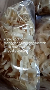 keripik/ kerupuk singkong manggleng singkong mentah enak kriuk praktis tinggal goreng kemasan 1 kg