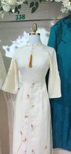 [ SẴN HÀNG - HOẢ TỐC 2H ] ÁO DÀI NỮ CUNG ĐÌNH 3 TÀ VOAN TƠ ĐÍNH KẾT ĐÁ SANG TRỌNG FROM TRUYỀN THỐNG MẶC ĐI TIỆC  CƯỚI HỎI