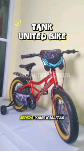 Sepeda Anak Laki Laki UNITED TANK 18 Inch Ban Jumbo Rem Cakram