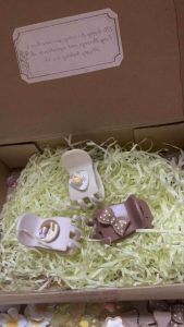 Kẹp tóc càng cua (5 răng) tone nâu đính charm dễ thương_Mimosa Handmade.