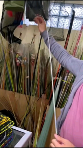 Fiber Golden Fish Asli 90100120 dan 150cm stik piber padat berkualitas impòr kuat dan lurus tuk bahan joran pancing