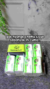 BEST PAKET HEMAT Tisu Green Soft Panda isi 6 Pcs Gratis Kotak Tisu Termurah