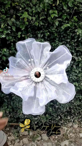 Kelopak Bunga Dekorasi Pelaminan / Artificial Flower / Kap Bunga Dekorasi / Bunga Hias / Giant Flower Premium / bahan kain organdi Organza