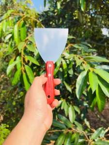 Dụng cụ sơn Tay cầm gỗ Tay cầm chống trượt Dụng cụ cạo làm sạch Dễ dàng sử dụng Vật liệu thạch cao 345inch