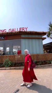 RAFIKA Baju Dress Wanita Katun Silk Awera Midi Dress