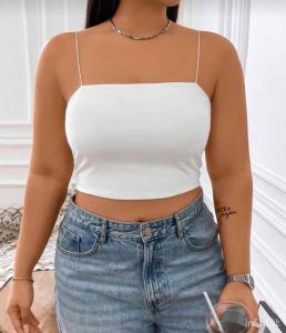 Plus Size Strappy Top Spaghetty Top Plus Size (Strappy Top)