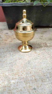 Tempat Ratus Gelas Kuningan Ratus Spa 1 Pcs